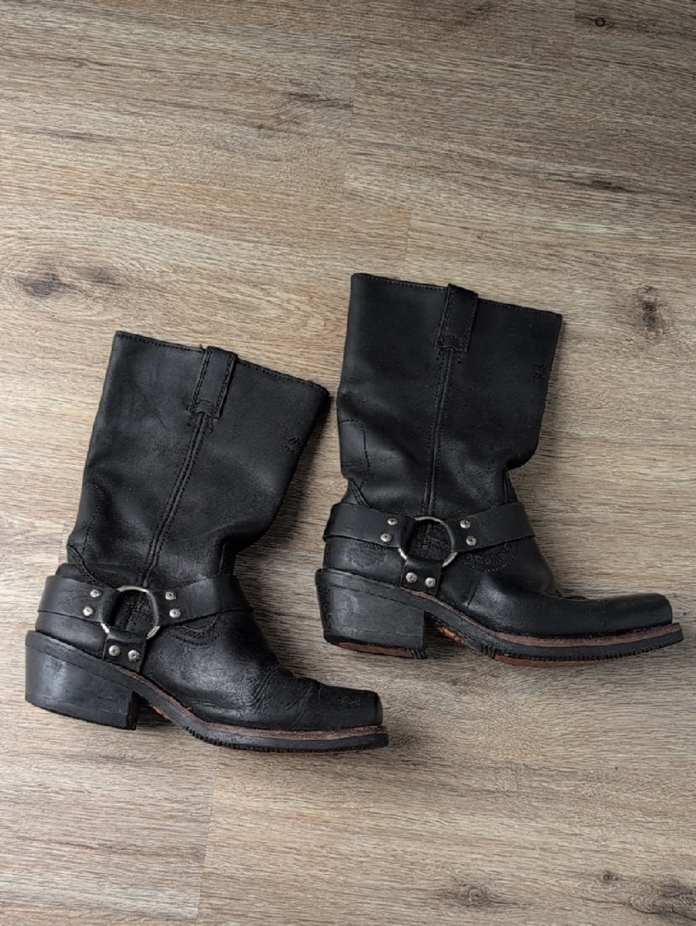 Harley-Davidson Black Leather Pull-On Women’s Harness Boots - Picture 6 of 6